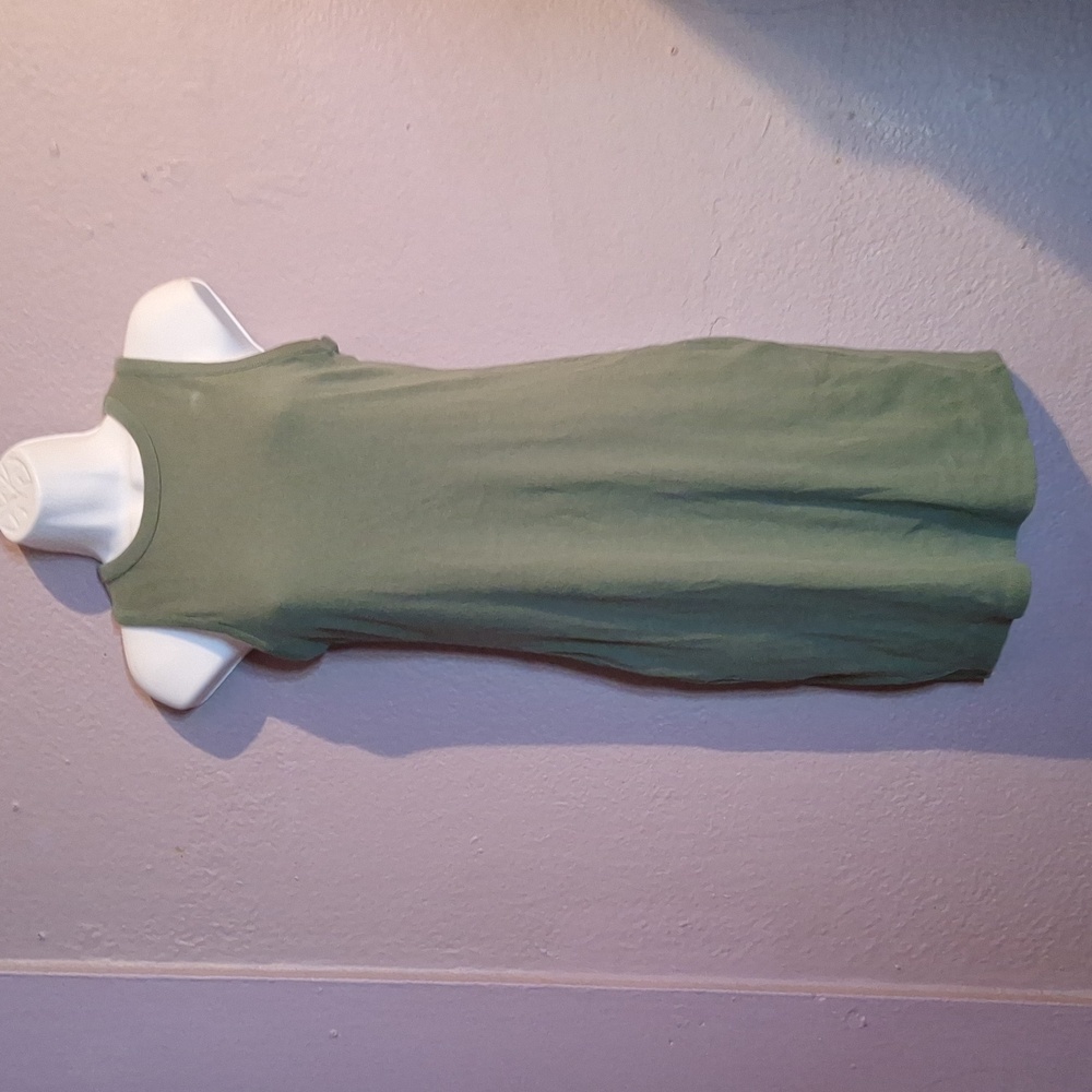 a new day Green Sleeveless Mini Dress